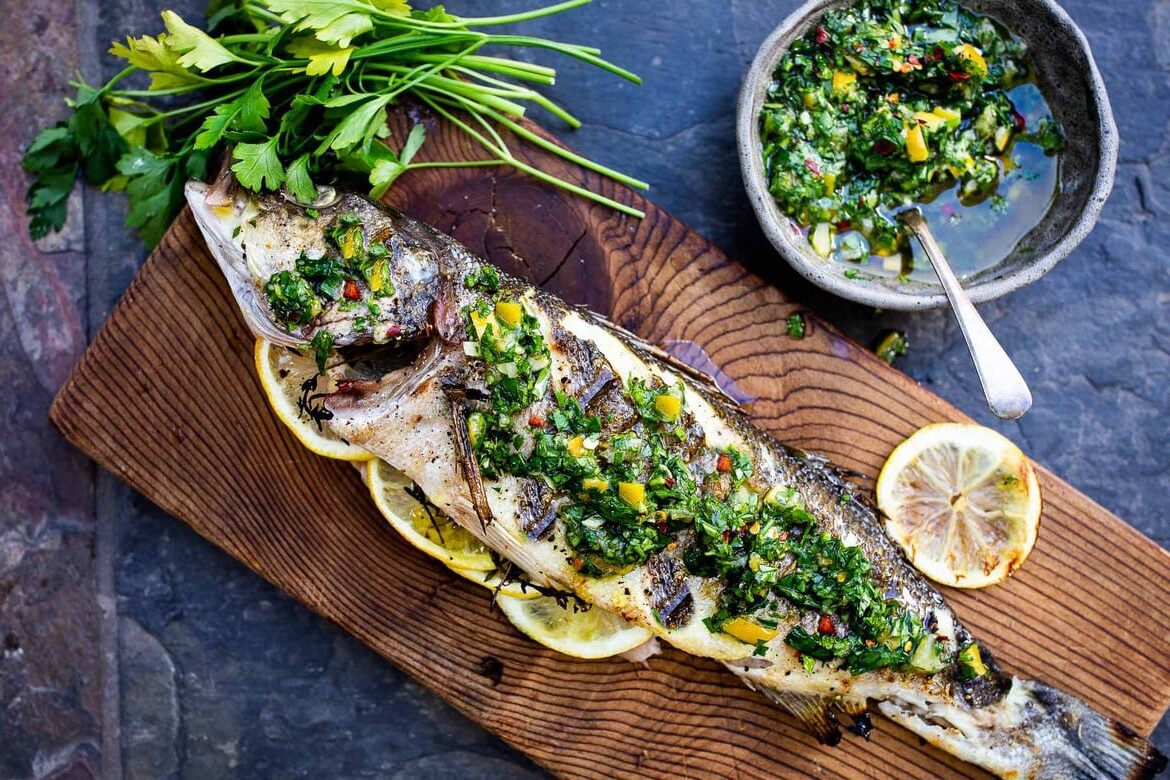 Grilled Branzino With Lemon Gremolata Fit And Healthy Recipes