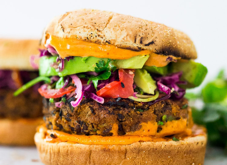 Smoky Chipotle Black Bean Burger