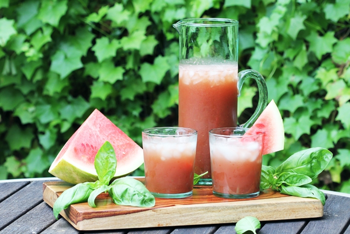 Watermelon Basil Agua Fresca