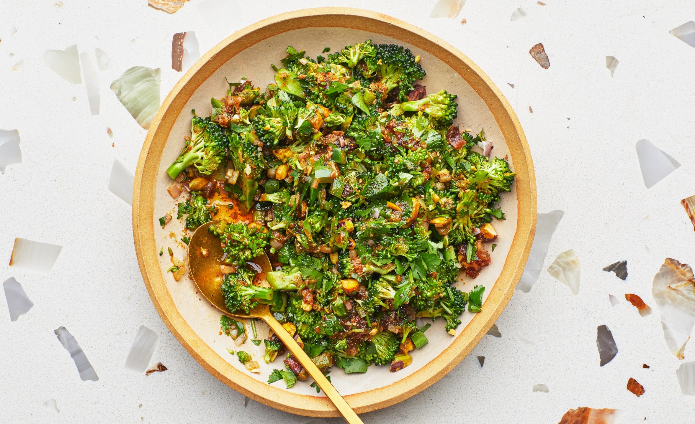 Broccoli Salad With Warm Vinaigrette