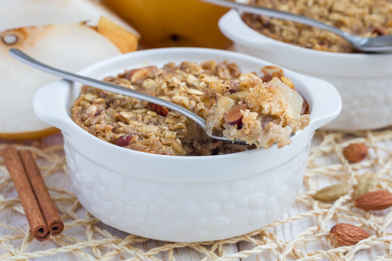 Crunchy Pear Cobbler