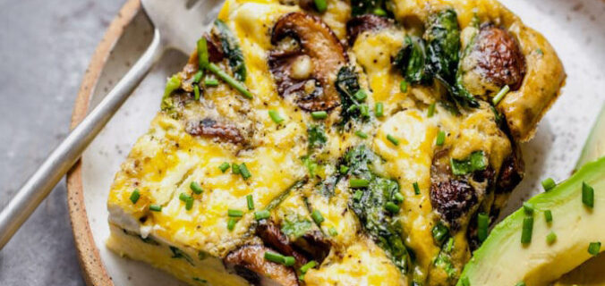 Spinach Mushroom Casserole - Fit and Healthy Recipes