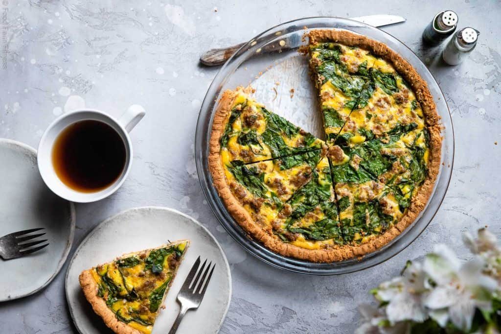 Low Carb Quiche with Almond Flour Crust
